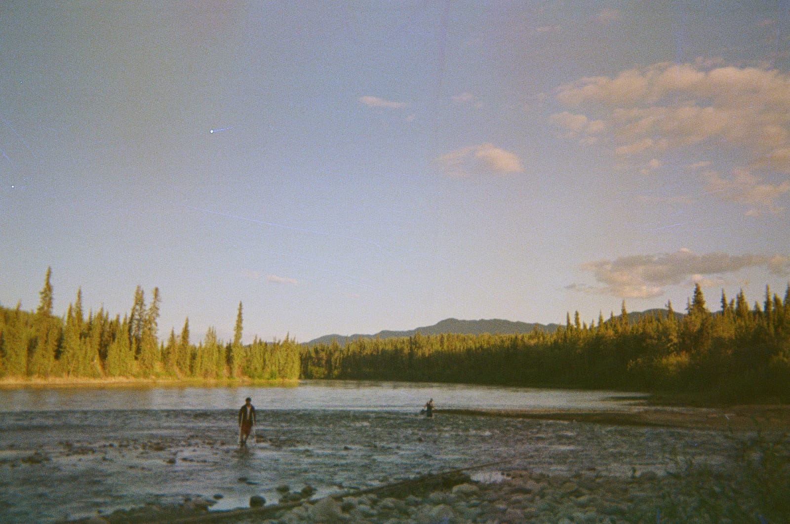 Big Fishhook Rapids campsite on the Pelly River